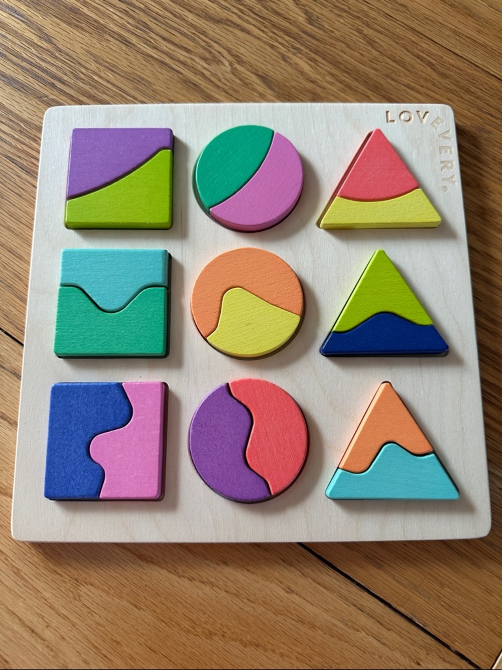 Lovevery Land And Sky Two-Part Puzzle Board